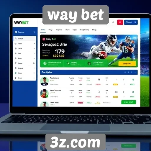 Interface do site Way Bet é amigável e intuitiva